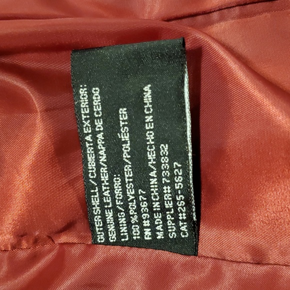 Worthington Black Genuine Leather Jacket Womens Size Petite Medium - Picture 10 of 16